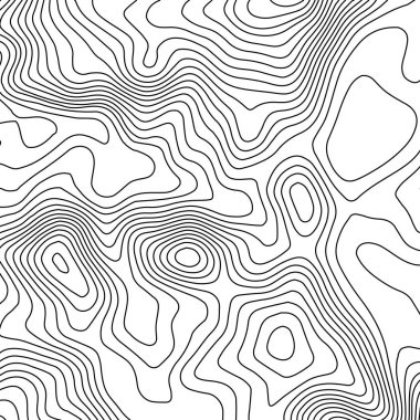 Topografik harita arka plan kopya için alan ile. Topografya Haritası kontur arka plan, coğrafi kılavuz tasarlamak vektör çizim satır. Soyut geometrik çizgiler .