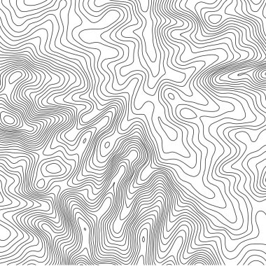 Topografik harita arka plan kopya için alan ile. Topografya Haritası kontur arka plan, coğrafi kılavuz tasarlamak vektör çizim satır. Soyut geometrik çizgiler .