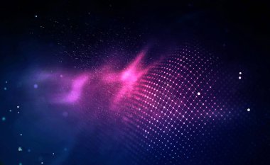 Soyut müzik arka plan mavisi. Müzik için eşitleyici, müzik dalgaları ile ses dalgalarını gösterme, müzik arkaplan eşitleyici kavramı.