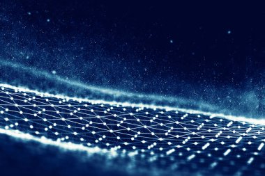 Siyah altıgen arka plan. 3D çizim. Koyu arka plan. Petek, altıgen, siyah renk.