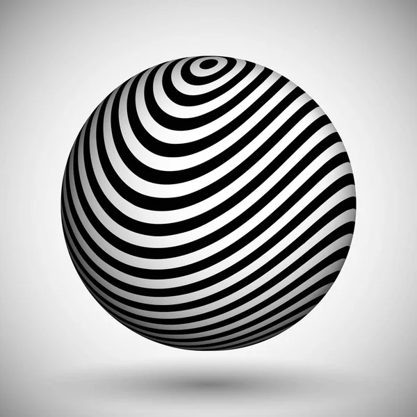 Fondo de líneas de ilusión óptica. Ilusiones abstractas en blanco y negro en 3D. Diseño conceptual del vector de ilusión óptica. EPS 10 Ilustración vectorial — Vector de stock