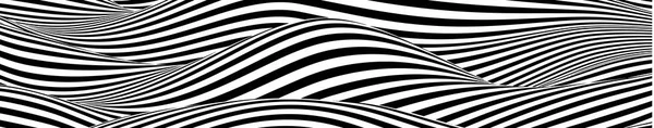 Optical illusion lines background. Abstract 3d black and white illusions. EPS 10 Vector illustration. Abstract waves vector. — Stock Vector