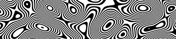 Optisk illusion linjer bakgrund. Abstrakta 3d svart och illusioner. EPS-10 vektor illustration. Abstrakta vågor vektor. — Stock vektor