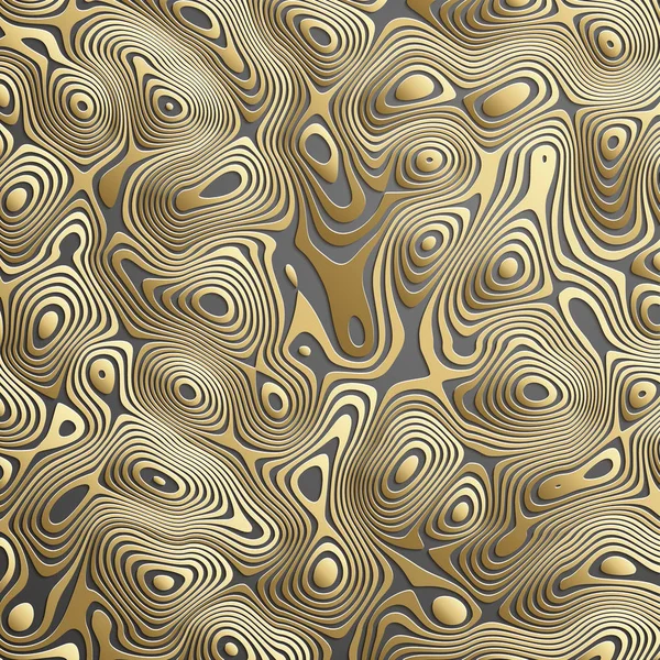 Luxe fond d'or. Consept ondulé paysage d'or de fond vectoriel d'or avec des lignes de gradient sur fond sombre . — Image vectorielle