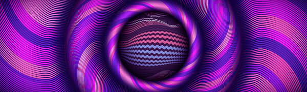 Flex illustration vector background. Curve art and warp pattern. Optical lines design. Stripes backdrop texture. Illusion effect, , striped distortion. Stripy element wallpaper, decorative ornate