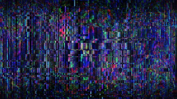 Futurista Glitch background. Resumos pixel ruído falha vídeo danos como falha Vhs. Padrão para design de papel de parede. Efeito de erro de tela. Fundo abstrato. Antecedentes. Cósmico — Fotografia de Stock