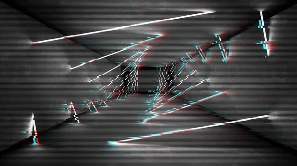 Analoger statischer Bildschirmhintergrund. Abstraktes Pixel-Rauschen-Störung-Video-Schaden. vhs-Pannen-Design. — Stockfoto