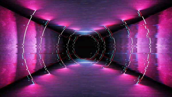 Glitch template, great design for data flow illustration. Computer screen error with Vhs glitch. — Stock Photo, Image