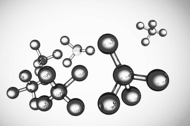 Soyut arkaplan. X kromozomlu DNA molekülü