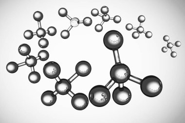 Soyut arkaplan. X kromozomlu DNA molekülü