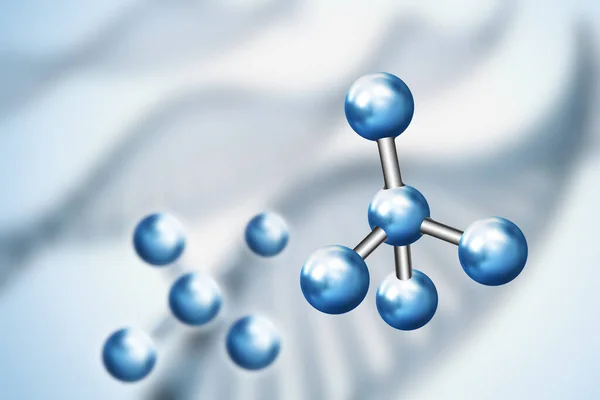 Abstracte achtergrond. DNA-molecuul met X-chromosomen — Stockfoto