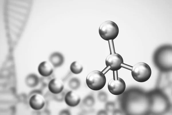 Abstraktní pozadí. Molekula DNA s chromozomy X — Stockový vektor