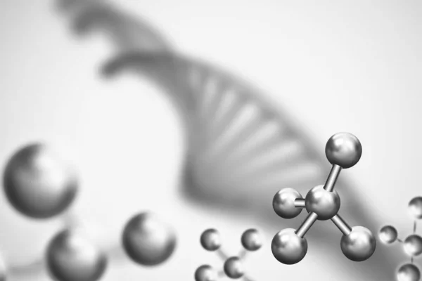 Contexte abstrait. Molécule d'ADN avec chromosomes X — Image vectorielle