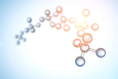 Soyut arkaplan. X kromozomlu DNA molekülü
