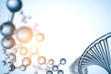 Soyut arkaplan. X kromozomlu DNA molekülü