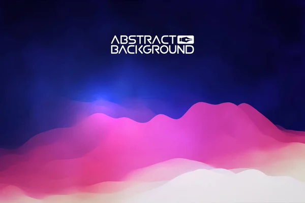 3D-ландшафт. Purple Gradient Abstract Vector Illustration.Computer Art Design Template Ландшафт з вершинами гір — стоковий вектор