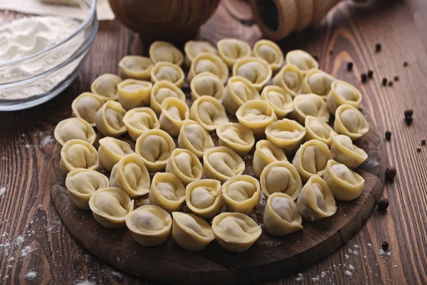 Matlagning kött dumplings. — Stockfoto