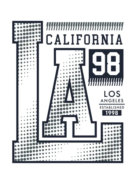 California Typografie Design Mit Einem Hintergrund Aus Schwarz Weißen Farbvarianten — Stockvektor