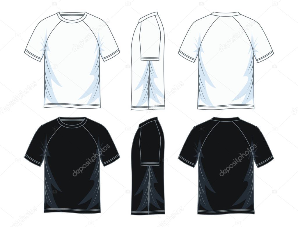 round neck t shirt template