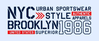 Typography USA style, t-shirt ve giyim tasarımı, desenli harfler, poster, vektörler