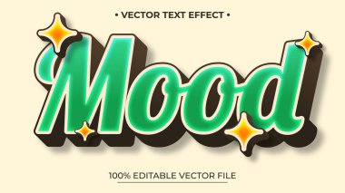 Retro Neon Yeşil Metin Efekti Tasarımı