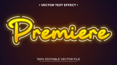 Neon Yellow ve White Outline ile Parlayan Metin Efekti 