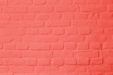 Brickstone wall full frame, red rosa colored, living corals, image background clipart