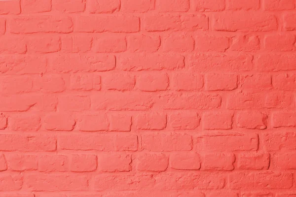 Brickstone Wall Full Frame Red Rosa Colored Living Corals Image — Stock Photo, Image