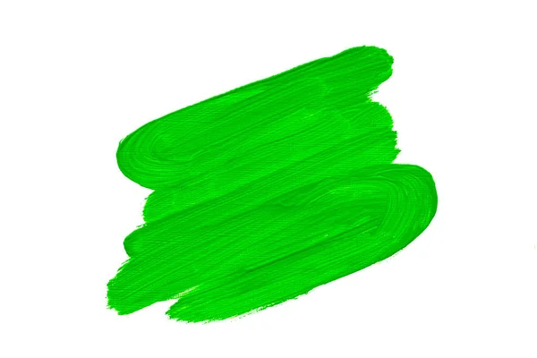 Soyut yeşil yağlı boya fırça darbeleri — Stok fotoğraf