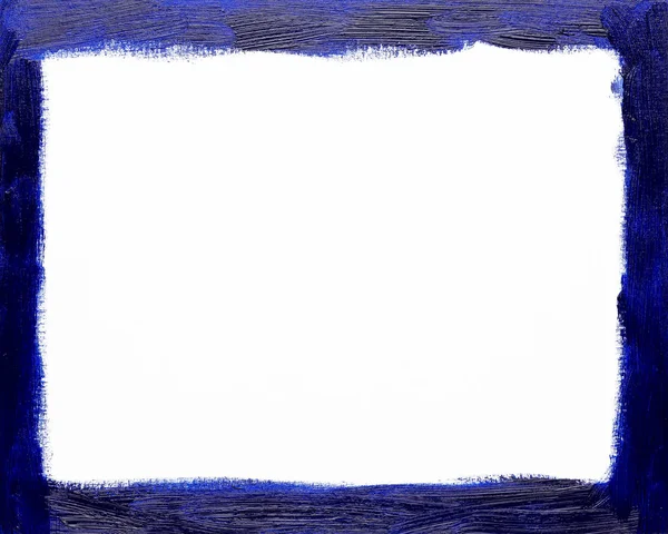 Rectangular blue picture frame oil painted background. — Stock Photo, Image