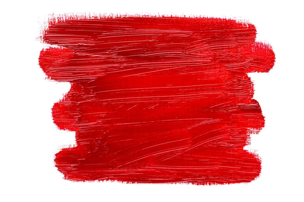 Abstract rood olieverfschilderij penseelstreken — Stockfoto