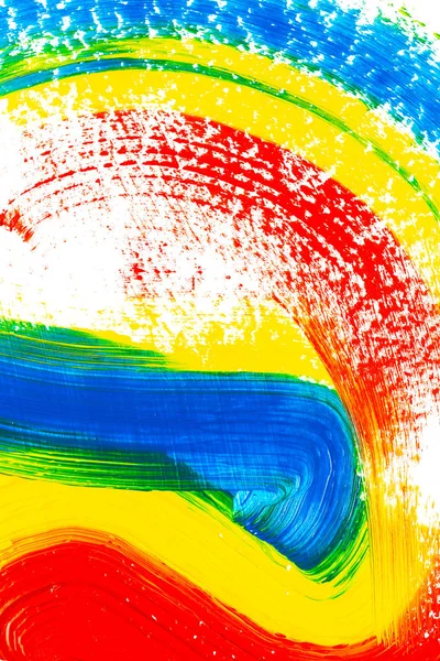 Abstract multicolored oil painting brush strokes — Stock Photo, Image