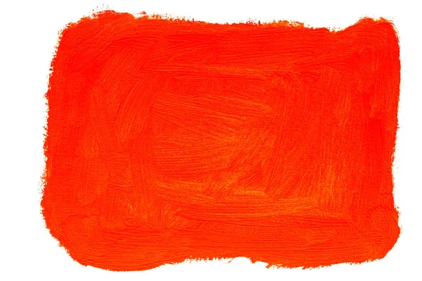 抽象红橙色油画背景孤立于白色 — 图库照片#