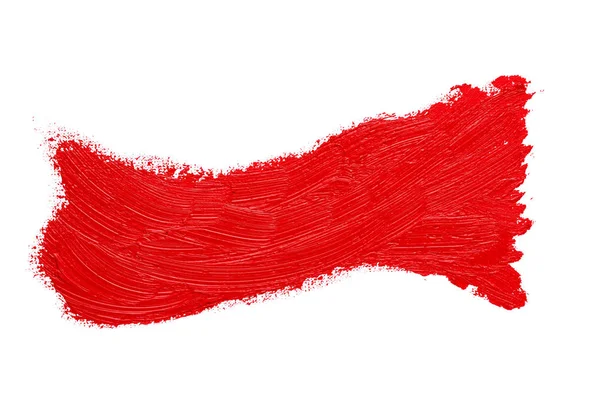 Abstract red oil painting brush strokes — Stock Photo, Image