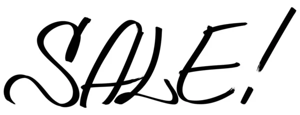 Tinta negra dibujada a mano vector letras de palabra venta . — Archivo Imágenes Vectoriales