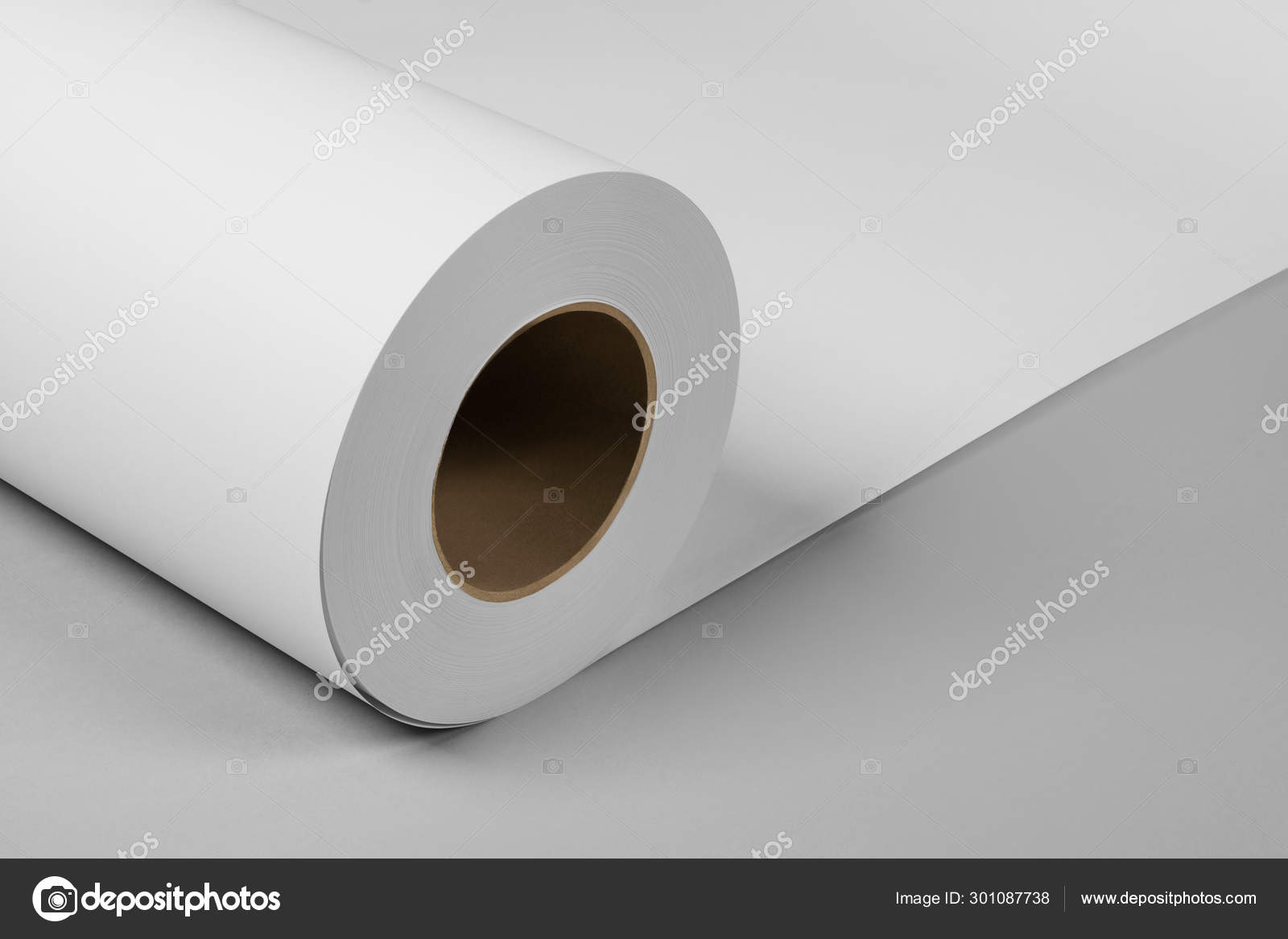 Download Blank White Paper Rolls Mockup Isolated On Gray Background Stock Photo Image By C Wstockstudio 301087738