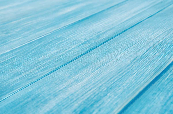 ブルー塗装済パステルウッドの板目に見える質感の背景 — ストック写真