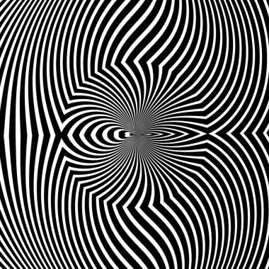 Optik art. Optik illüzyon arka plan. Modern geometrik arka plan. Sarma, kumaş, arka plan, arka planında, baskılar, duvar kağıdı için tasarım afiş