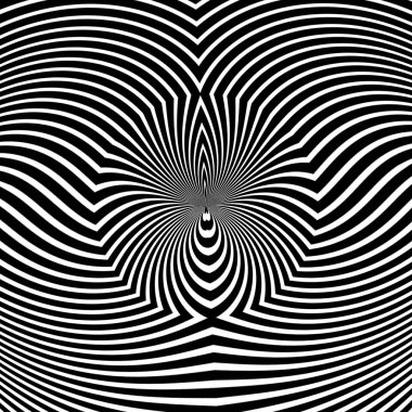 Optik art. Optik illüzyon arka plan. Modern geometrik arka plan. Sarma, kumaş, arka plan, arka planında, baskılar, duvar kağıdı için tasarım afiş