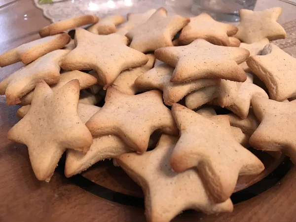 Leckere Süße Plätzchen Backen Hautnah — Stockfoto