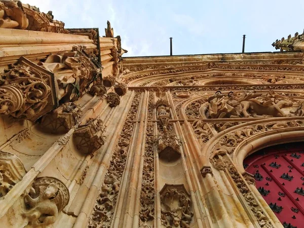 Ősi Történelmi Katedrális Salamanca Spanyolország — Stock Fotó