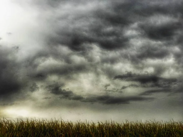 Nuages Orageux Dans Ciel Nature — Photo