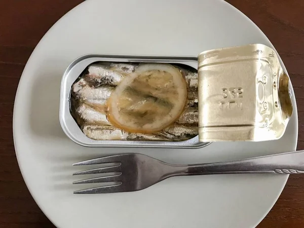 Masada Tonlanmış Balık Çatal — Stok fotoğraf