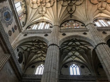 tarihi katedral iç, Salamanca, İspanya
