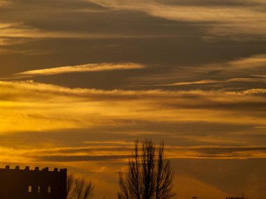 günbatımı Cabeza de Diego Gomez, Salamanca, İspanya