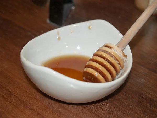 Honey Bowl Close — Stock Photo, Image