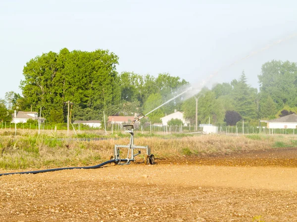 Bevattningssystem Området Landsbygden Spanien — Stockfoto
