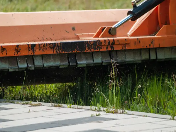 Farmářský Traktor Pracuje Poli Salamanca Španělsko — Stock fotografie