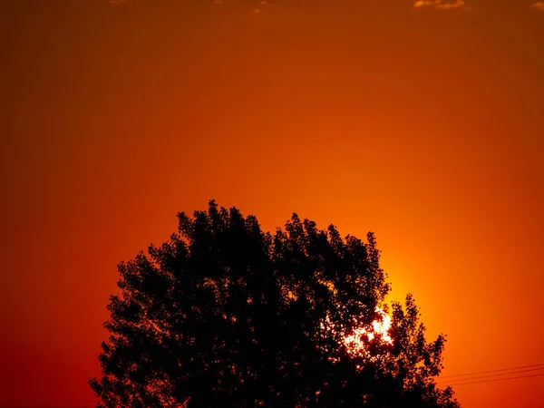 Prachtige Zonsondergang Landschap Spanje Aard — Stockfoto