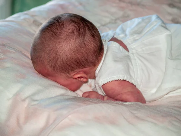 Newborn Baby Sleeping Bed — Stock Photo, Image